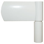 Porta d'ingresso bianca 110x210 cm in alluminio e PVC
