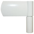 Porta d'ingresso bianca 100x210 cm in alluminio e PVC