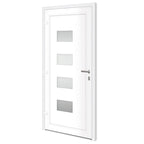 Porta Ingresso Antracite 100x210 cm Alluminio e PVC