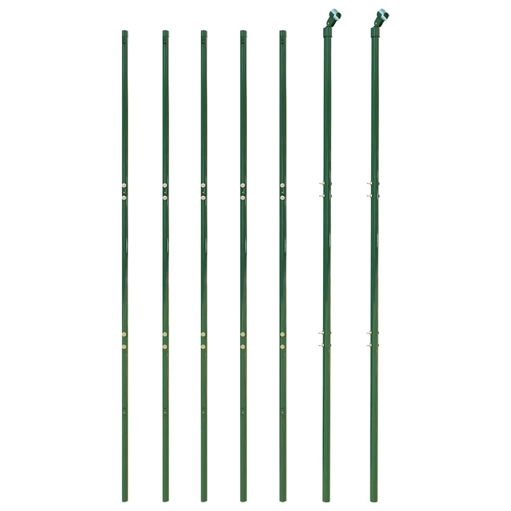Recinzione Metallica Verde 1,8x10 m Acciaio Zincato con Rivestimento PVC
