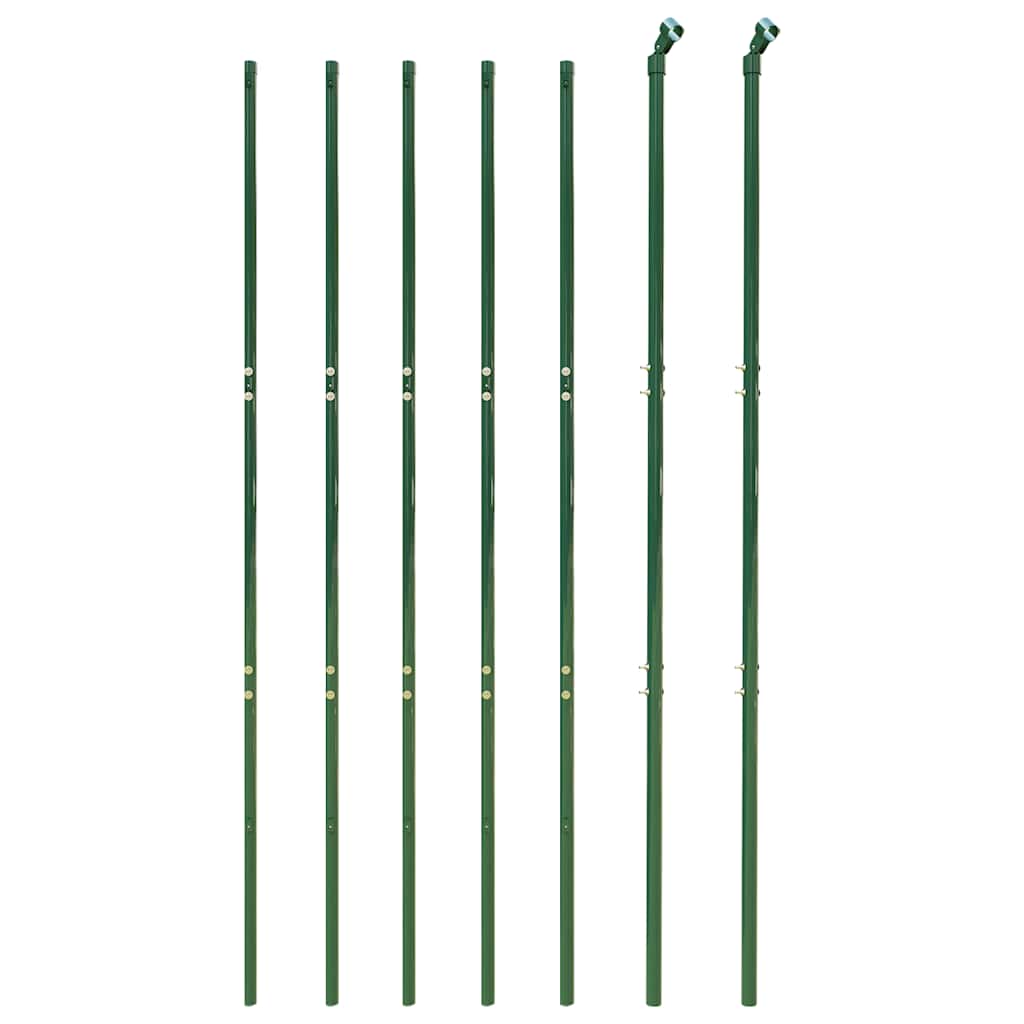 Recinzione Metallica Verde 2x10 m in Acciaio Zincato con Rivestimento PVC