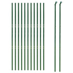 Recinzione Metallica Verde 1,4x25 m in Acciaio Zincato con Rivestimento PVC