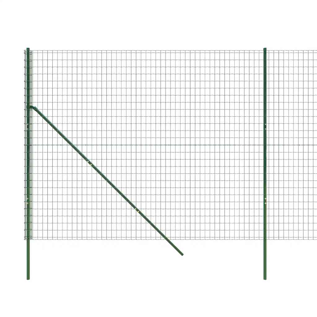 Recinzione Metallica Verde 1,4x25 m in Acciaio Zincato con Rivestimento PVC