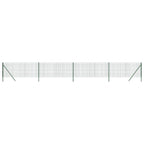 Recinzione Metallica Verde 1x10 m in Acciaio Zincato con Rivestimento PVC