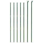Recinzione Metallica Verde 1,8x10 m in Acciaio Zincato con Rivestimento PVC