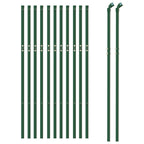 Recinzione Metallica Verde 1x25 m in Acciaio Zincato con Rivestimento PVC