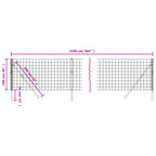 Recinzione Metallica Verde 1x25 m in Acciaio Zincato con Rivestimento PVC