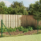 Recinzione Metallica Verde 1,1x25 m in Acciaio Zincato con Rivestimento PVC