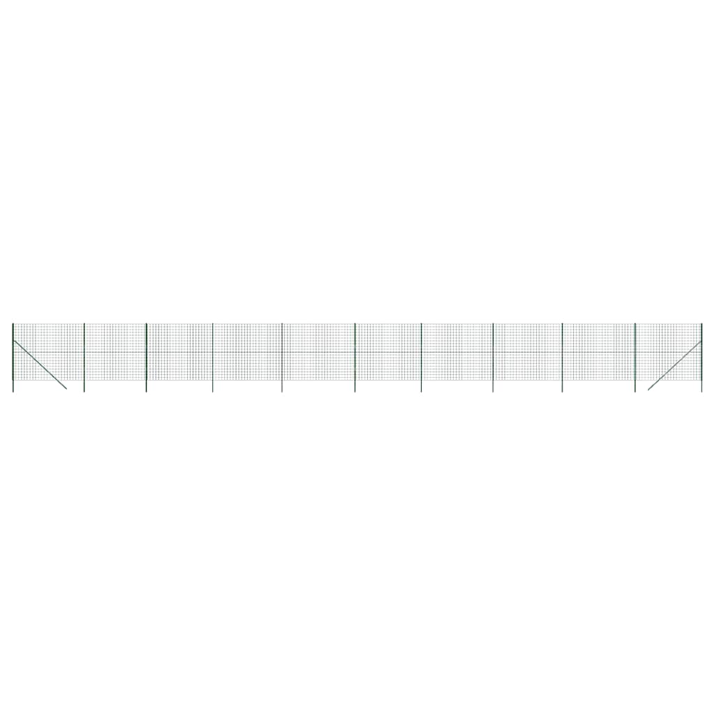 Recinzione Metallica Verde 1,8x25 m in Acciaio Zincato con Rivestimento PVC