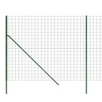 Recinzione Metallica Verde 2x25 m in Acciaio Zincato con Rivestimento PVC