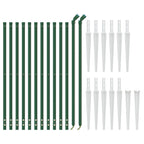 Recinzione Metallica con Picchetti Ancoraggio Verde 1,1 x 25 m