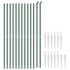 Recinzione Metallica con Picchetti Ancoraggio Verde 1,8 x 25 m