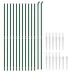 Recinzione Metallica con Picchetti Ancoraggio Verde 2x25 m