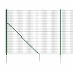 Recinzione Metallica con Picchetti Ancoraggio Verde 2x25 m
