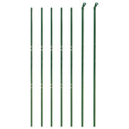 Recinzione Metallica con Picchetti Ancoraggio Verde 1,4x10 m