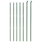 Recinzione Metallica con Picchetti Ancoraggio Verde 2,2x10 m