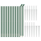 Recinzione Metallica con Picchetti Ancoraggio Verde 1,1x25 m