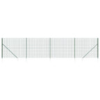 Recinzione Metallica con Picchetti Ancoraggio Verde 2x10 m
