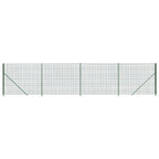 Recinzione Metallica con Flangia Verde 1,4x10 m