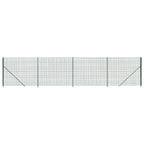 Recinzione Metallica con Flangia Verde 2x10 m