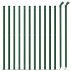 Recinzione Metallica con Flangia Verde 0,8x25 m