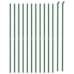 Recinzione Metallica con Flangia Verde 1,4x25 m