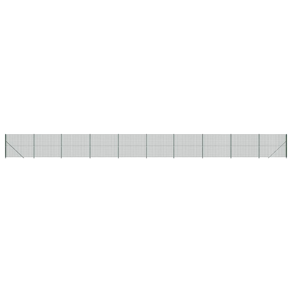 Recinzione Metallica con Flangia Verde 1,6x25 m