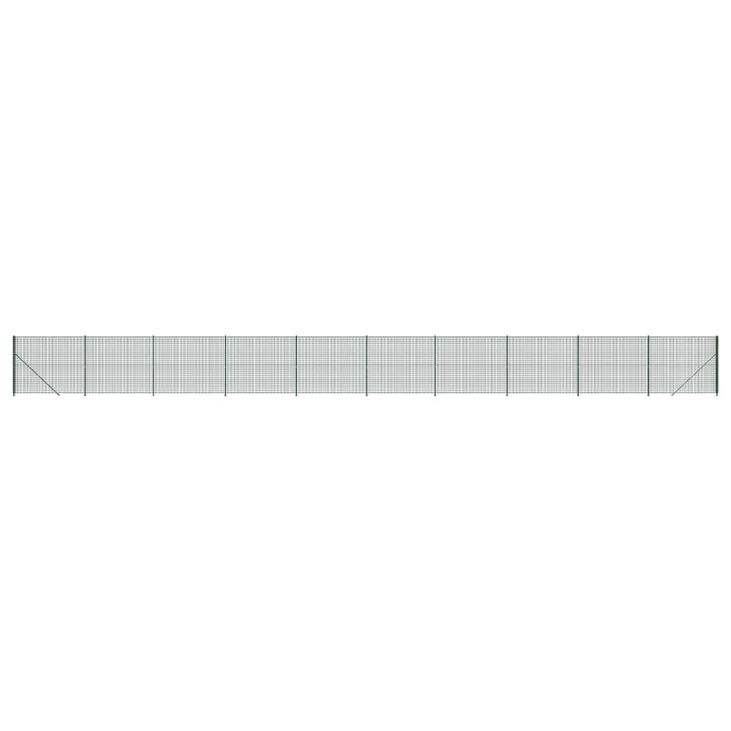 Recinzione Metallica con Flangia Verde 2,2x25 m