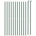 Recinzione Metallica con Flangia Verde 1,6 x 25 m