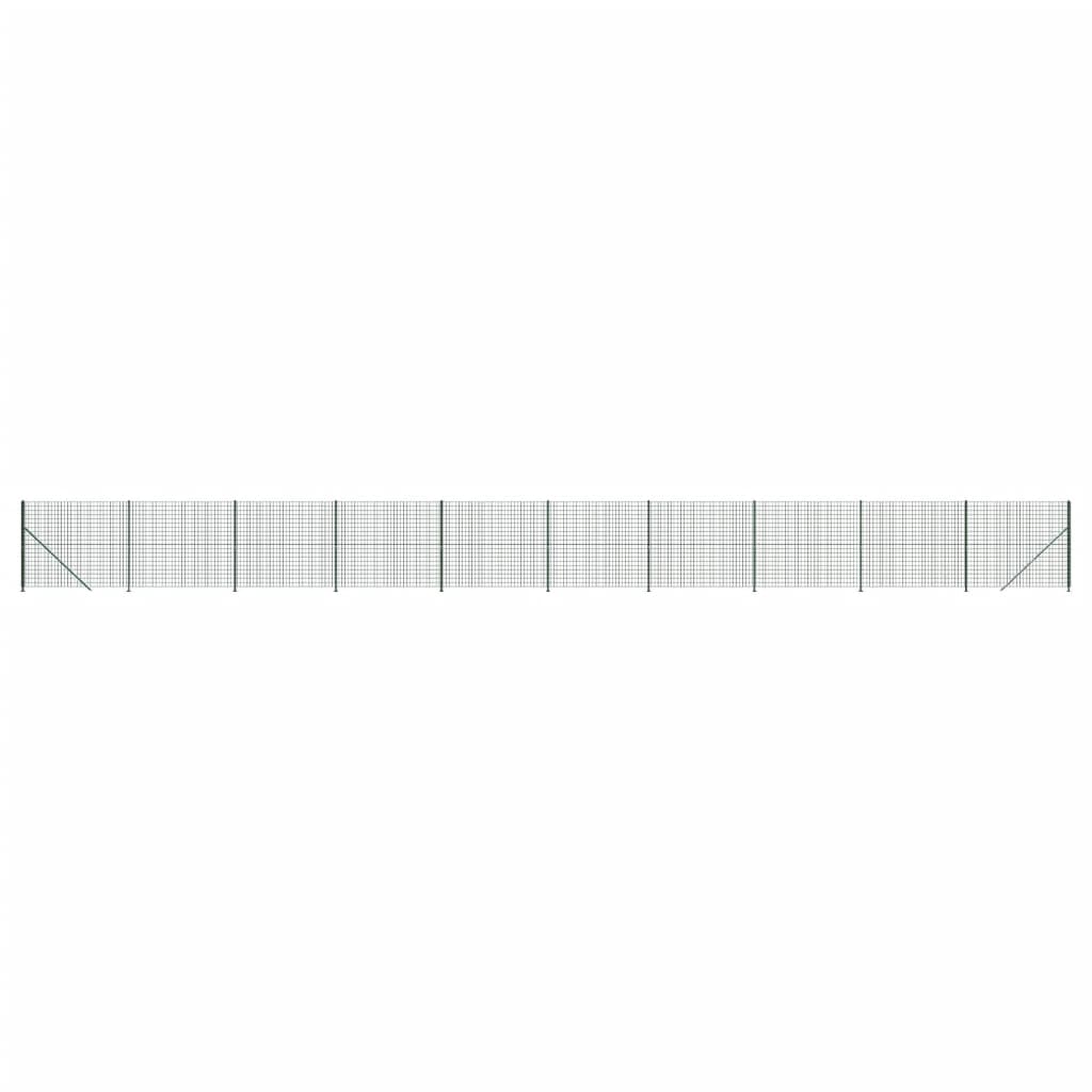 Recinzione Metallica con Flangia Verde 1,8 x 25 m