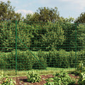 Recinzione Metallica con Flangia Verde 1,6 x 25 m