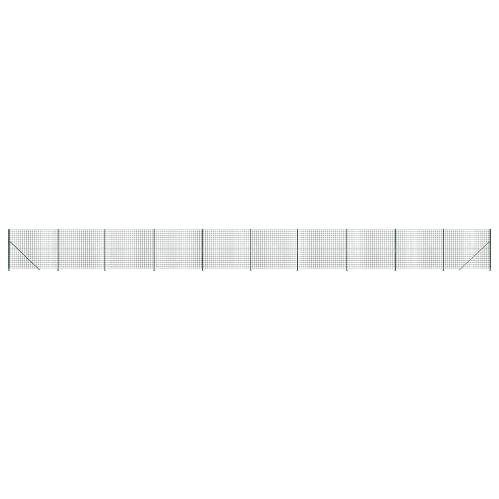 Recinzione Metallica con Flangia Verde 1,8 x 25 m