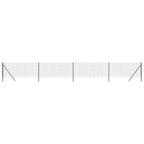 Recinzione Metallica Antracite 1x10 m in Acciaio Zincato con Rivestimento PVC