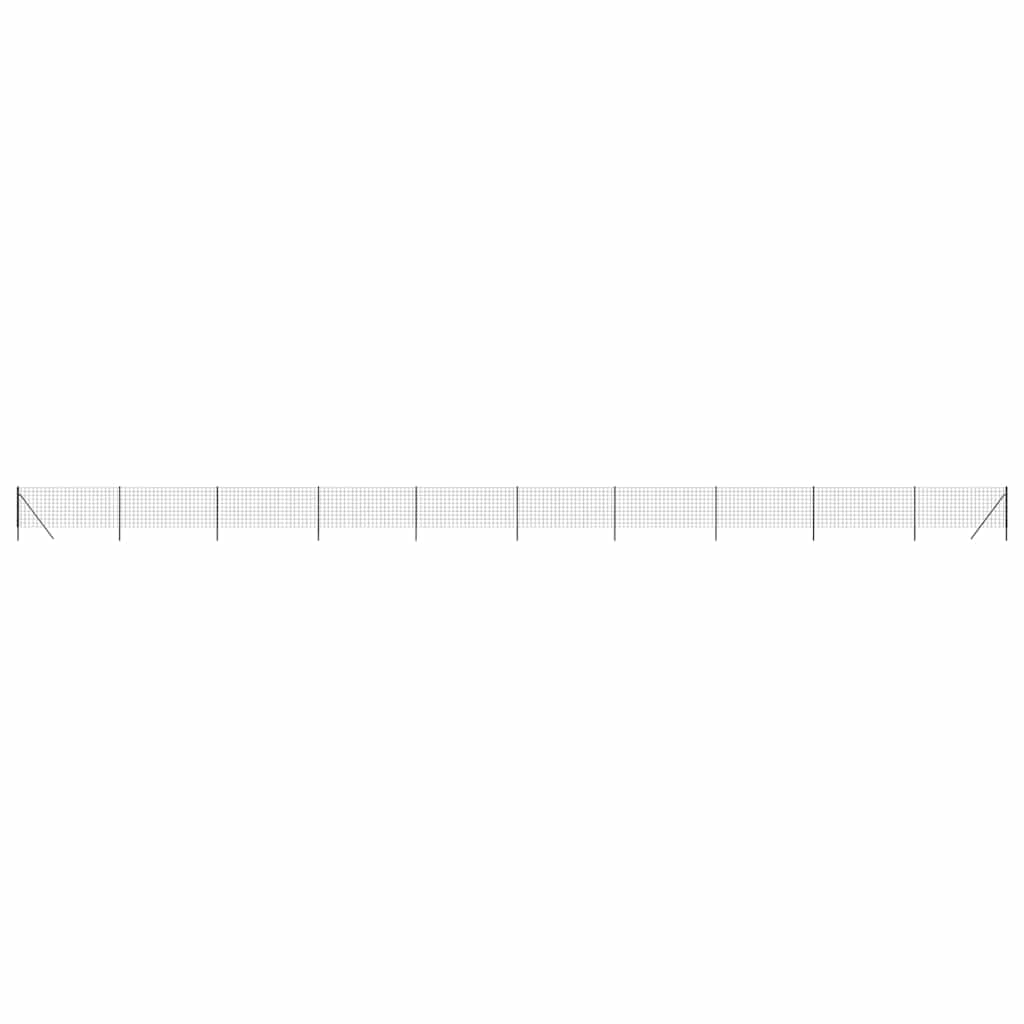 Recinzione Metallica Antracite 1x25 m in Acciaio Zincato con Rivestimento PVC