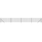 Recinzione Metallica con Picchetti Ancoraggio Antracite 1x10 m