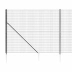 Recinzione Metallica con Picchetti Ancoraggio Antracite 2x25 m