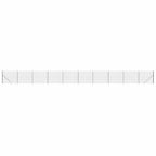 Recinzione Metallica con Picchetti Ancoraggio Antracite 1,4x25m