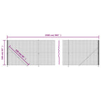 Recinzione Metallica con Flangia Antracite 1,6 x 25 m