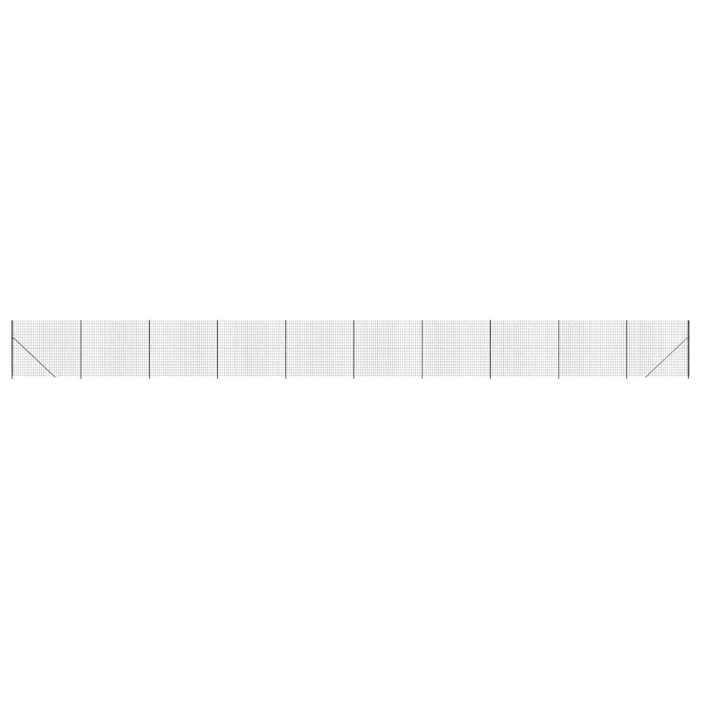 Recinzione Metallica con Flangia Antracite 1,4x25 m