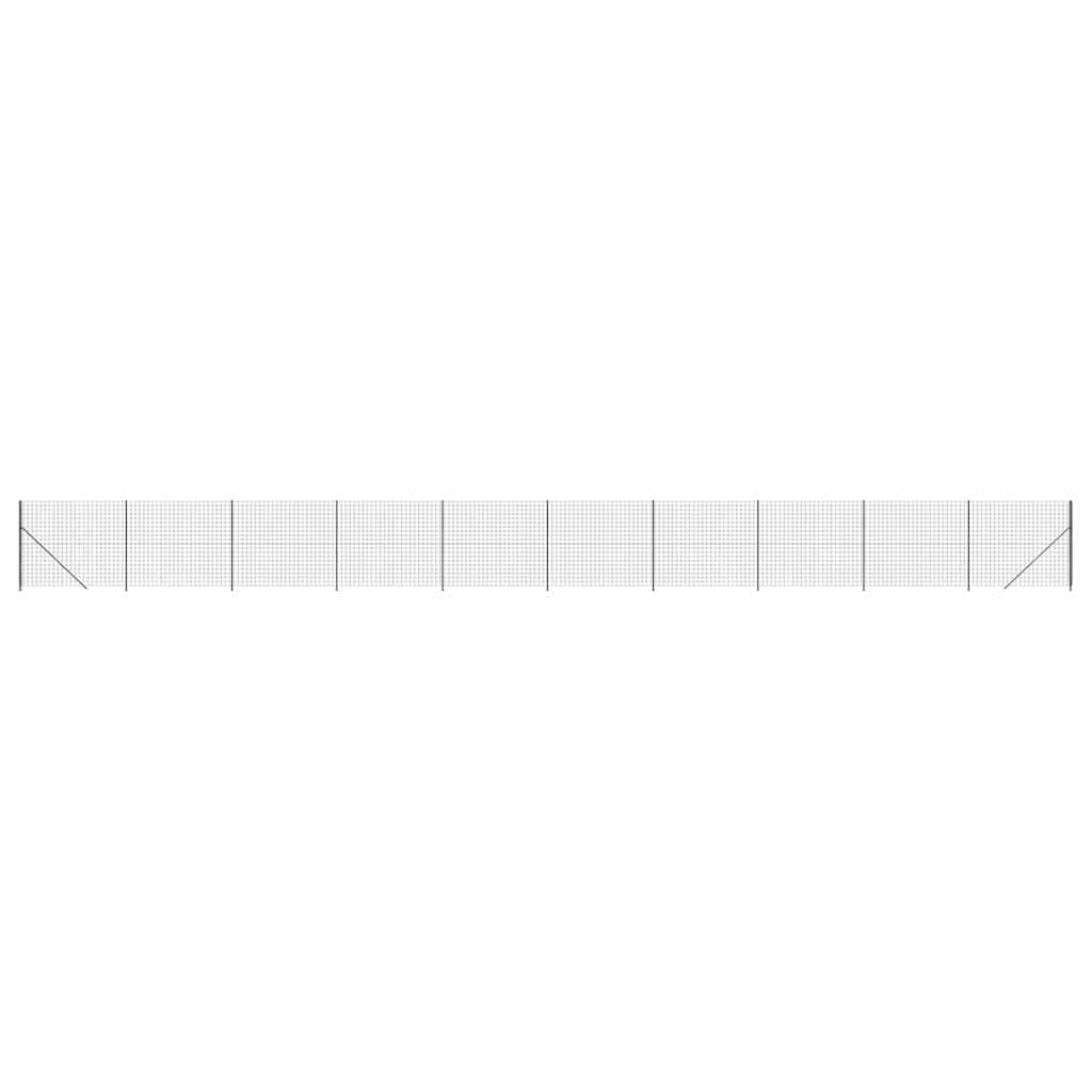 Recinzione Metallica con Flangia Antracite 1,4x25 m