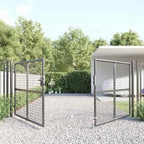 Cancello da Giardino in Rete Antracite 300x125 cm in Acciaio Zincato