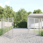Cancello da Giardino in Rete Argento 300x125 cm Acciaio Zincato