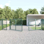 Cancello da Giardino in Rete Verde 500x125 cm Acciaio Zincato
