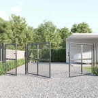 Cancello da Giardino in Rete Antracite 400x125 cm Acciaio Zincato