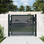 Cancello da Giardino Antracite 100x75 cm in Acciaio