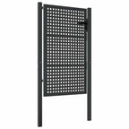 Cancello da Giardino Antracite 100x125 cm in Acciaio