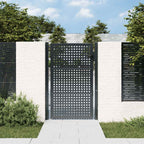 Cancello da Giardino Antracite 100x125 cm in Acciaio