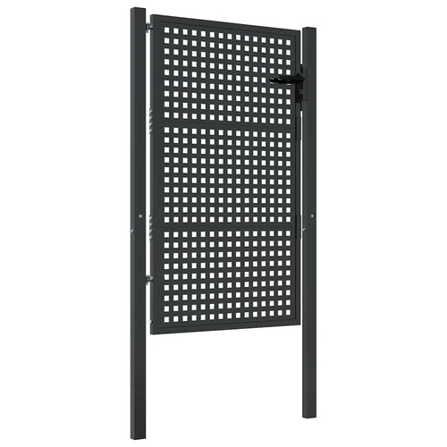 Cancello da Giardino Antracite 100x150 cm in Acciaio