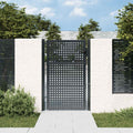Cancello da Giardino Antracite 100x150 cm in Acciaio