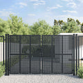 Cancello da Giardino Antracite 300x200 cm in Acciaio